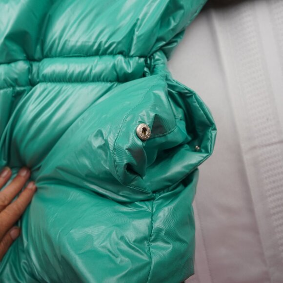 A New Day Jacket Womens XL Green Puffer Water Resistant Winter Coat Warm Zip - Picture 10 of 10
